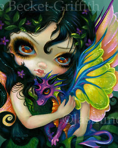 239x300 Jasmine Becket Griffith Art Print Cute Baby Dragon 5 Signed - Baby Dragon Painting