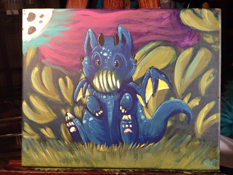 960x720 More Baby Dragon Painting Spam By Omfgitsbutter - Baby Dragon Painting