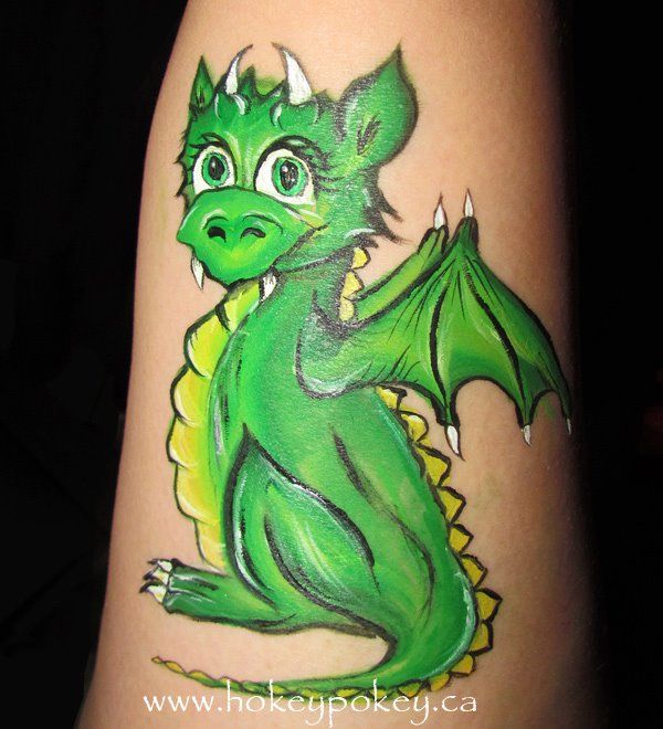600x660 Similiar Dragon Face Painting Boys Keywords Dragons - Baby Dragon Painting