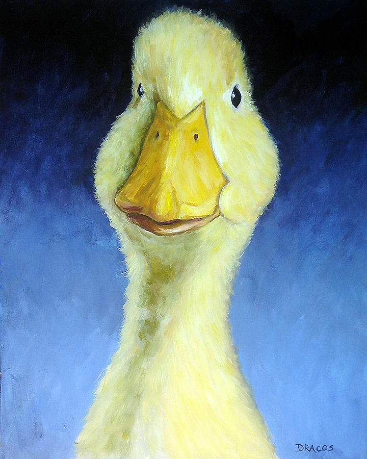 720x900 Sweet Baby Duck Painting By Dottie Dracos - Baby Duck Painting