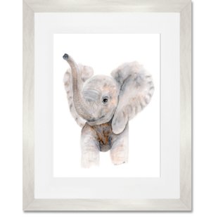 310x310 Mom And Baby Elephant Wall Art Wayfair - Baby Elephant Painting