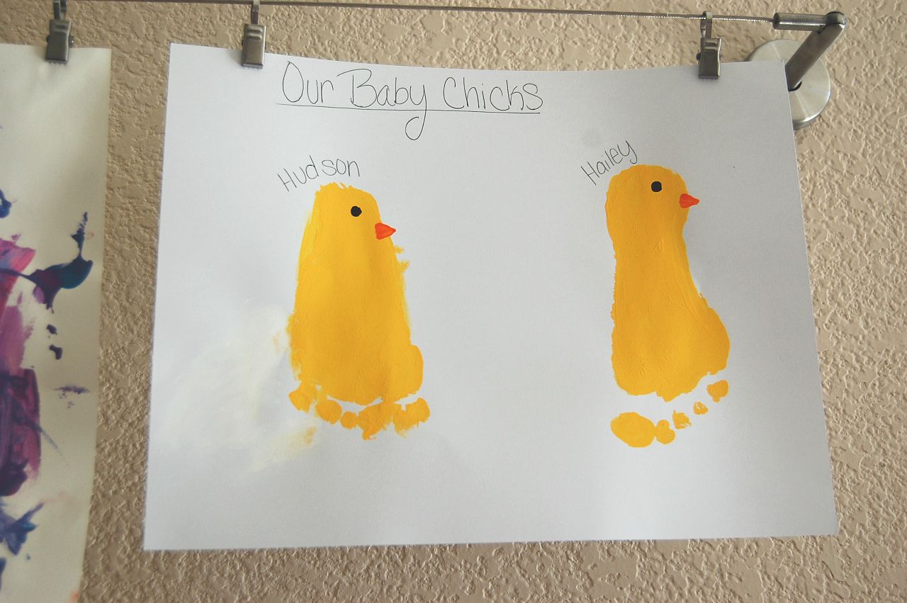 1280x851 Pinkie For Pink Kid's Easter Art - Baby Feet Painting