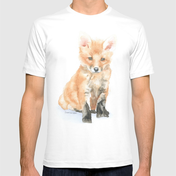 700x700 Baby Fox Watercolor Painting - Baby Fox Painting