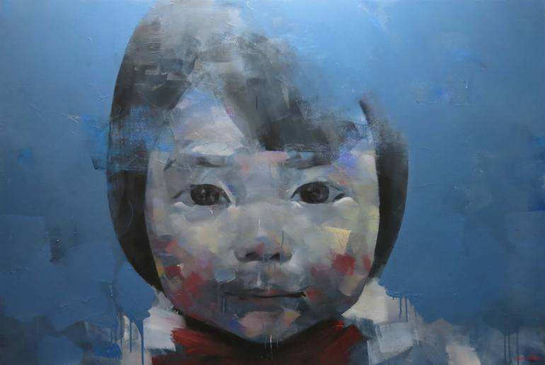 770x515 Saatchi Art Baby Girl Painting By Artist Chu Van - Baby Girl Painting