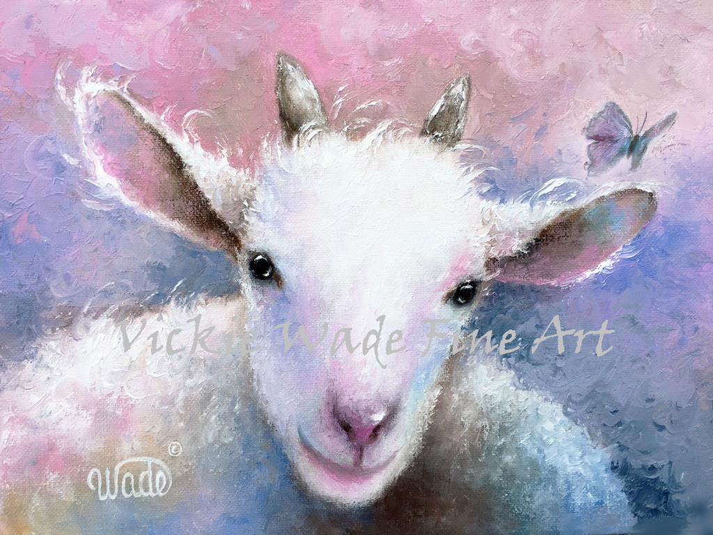 1024x768 Baby Goat Painting Vickie Wade Fine Art - Baby Goat Painting