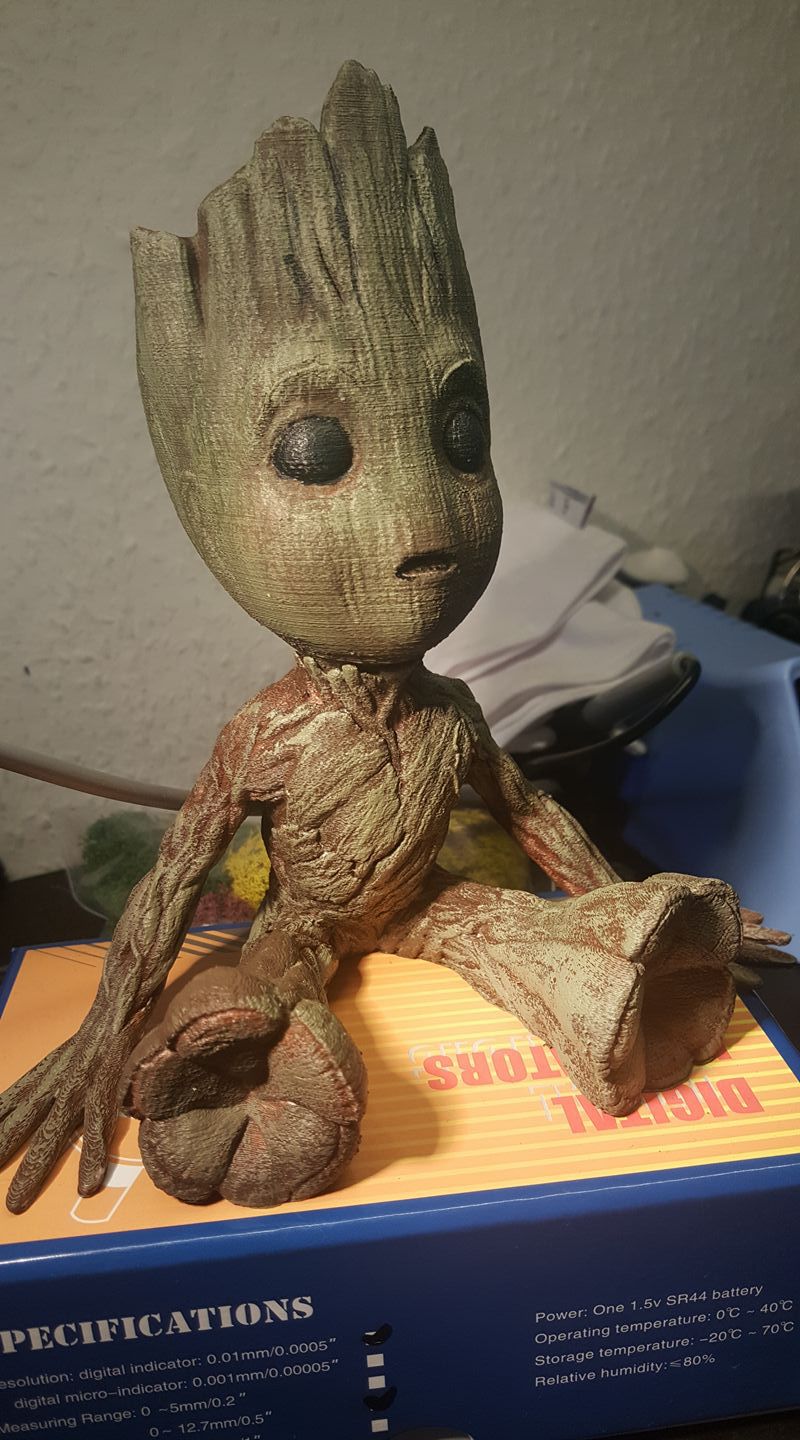 800x1440 Model Of The Week Baby Groot [I Am Baby Groot!] - Baby Groot Painting