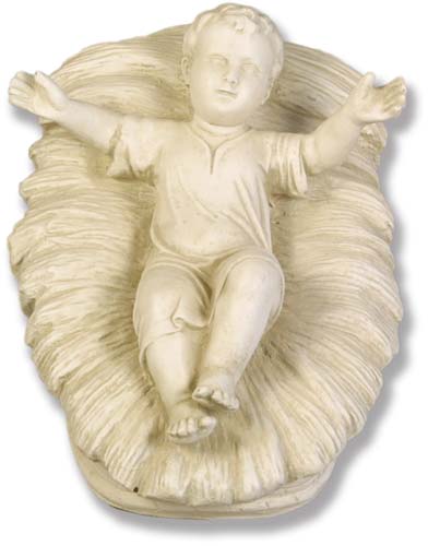 392x500 Baby Jesus In Manger 9 Statue - Baby Jesus In Manger Painting