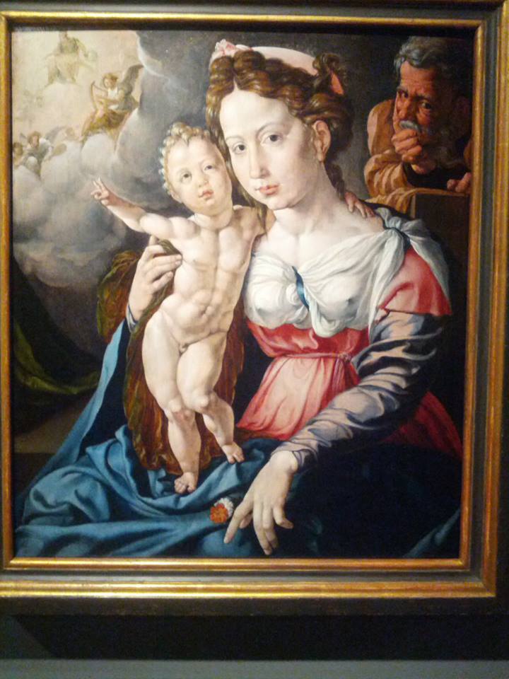 720x960 I Found This In A Museum In Amsterdam. I Give You Body Builder - Baby Jesus Painting