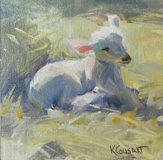 236x232 Little Lamb, Watercolor Painting, - Baby Lamb Painting