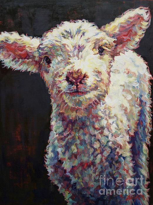 521x700 Sheep, Lamb, Baby Animal, Dorset Sheep, Animal,art, Painting, Oil - Baby Lamb Painting