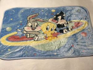 300x225 Baby Looney Tunes Plush Baby Blanket Outer Space Orbit Planet - Baby Looney Tunes Painting