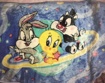 340x270 Looney Tunes Blanket Etsy - Baby Looney Tunes Painting