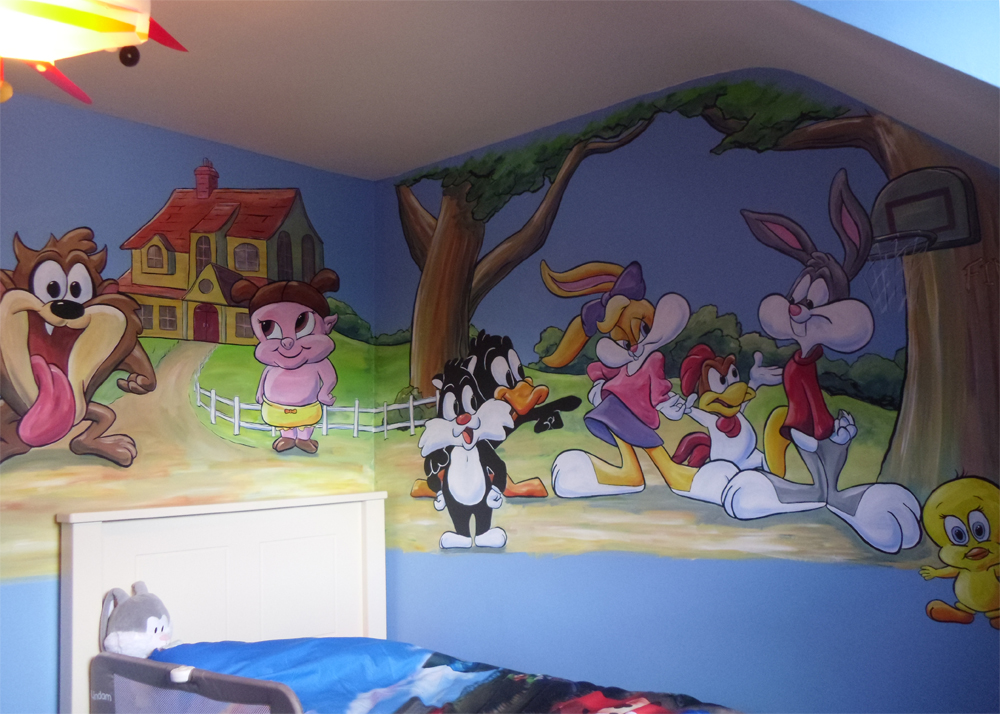 1000x714 Murals By Kevin Mchugh Art Portraits Murals Amp Illustrations - Baby Looney Tunes Painting