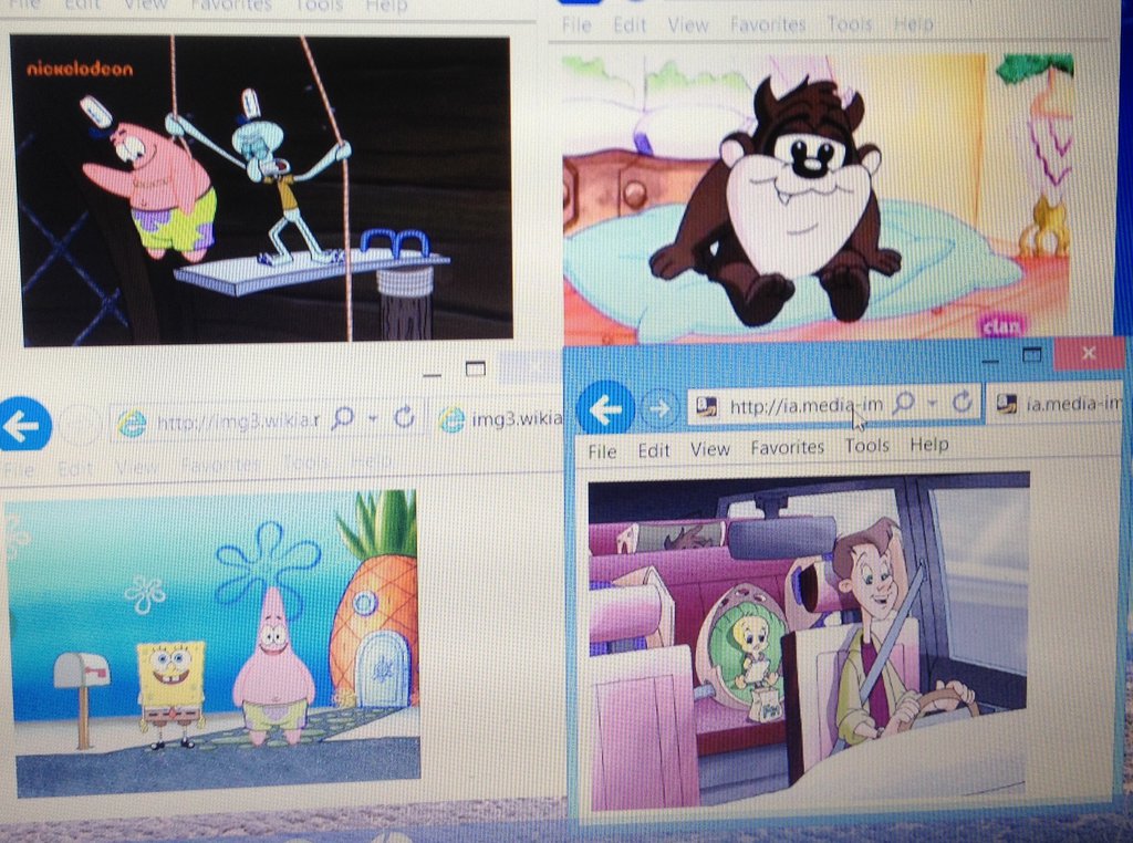 1024x762 Spongebob Squarepants Vs Baby Looney Tunes By Sofiablythe2014 - Baby Looney Tunes Painting