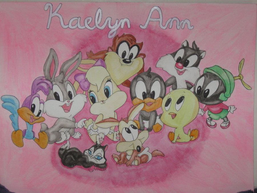 900x675 Baby Looney Toons By Glitter Stitch - Baby Looney Tunes Painting