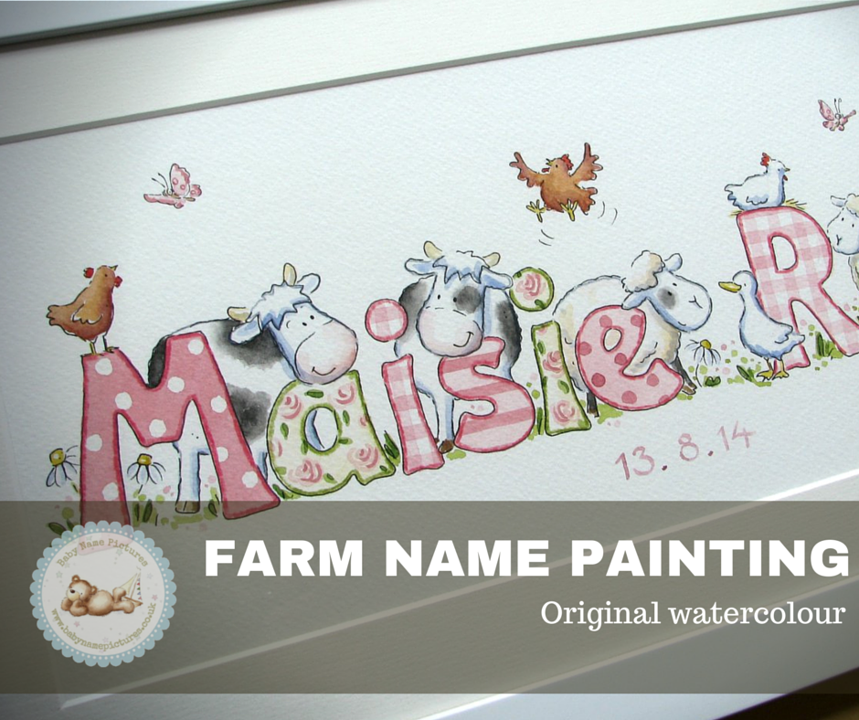940x788 Baby Name Painting - Baby Name Painting