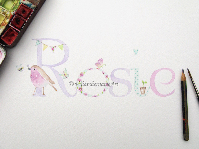 Baby Name Painting at Explore collection of Baby