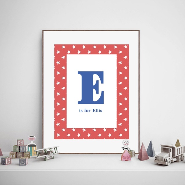 640x640 Nursery Canvas Painting Personalized Baby Name Print And Poster - Baby Name Painting