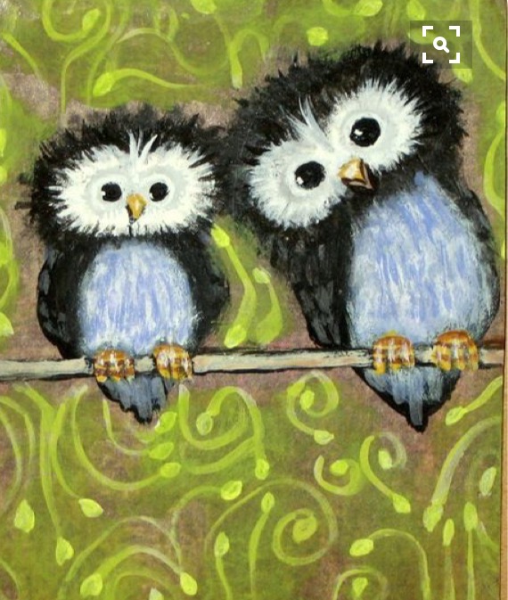 570x673 Owls Fraser Valley Cider Co. Sold Out - Baby Owl Painting