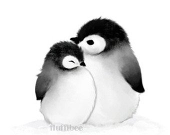 340x270 Baby Penguin Art Etsy - Baby Penguin Painting