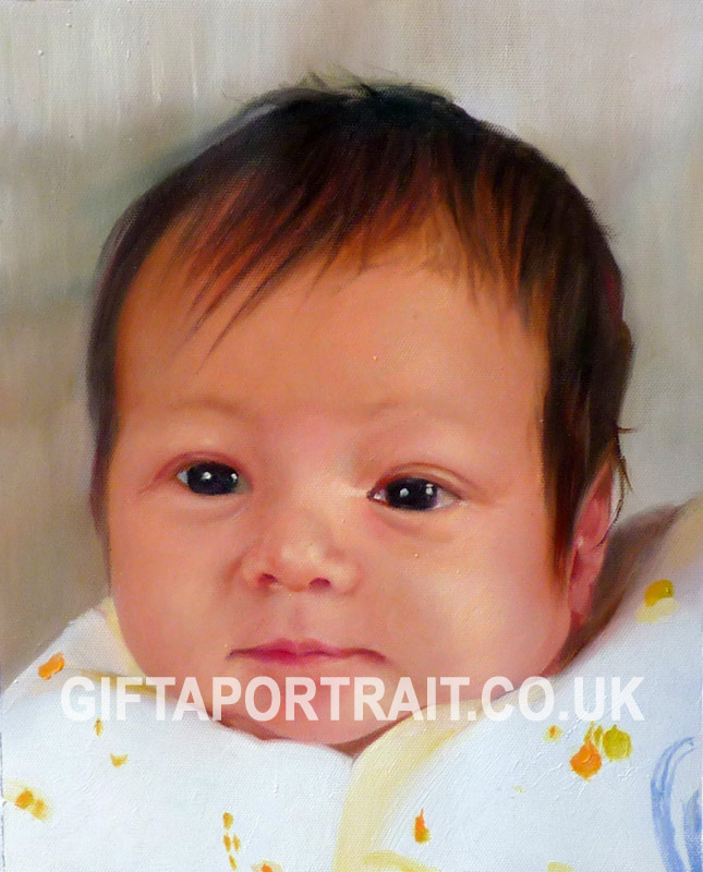 645x800 Baby Portrait Paintings Gallery Page 1. Paint A Pictures. Self - Baby Portrait Painting
