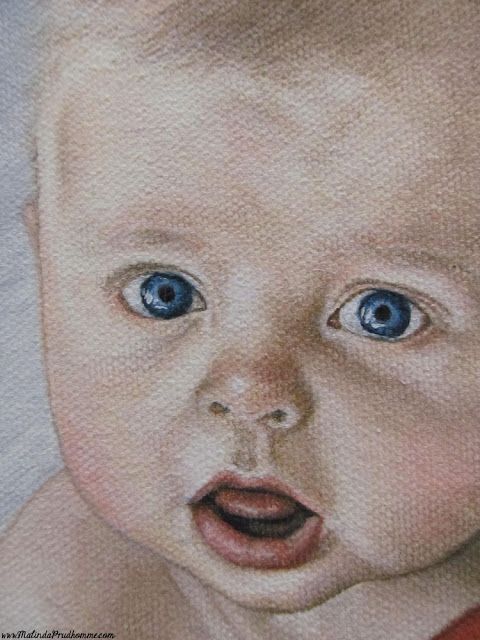 480x640 Blake Lupa. Baby Portrait Commission. Oil Paint On Canvas. 9x12 - Baby Portrait Painting