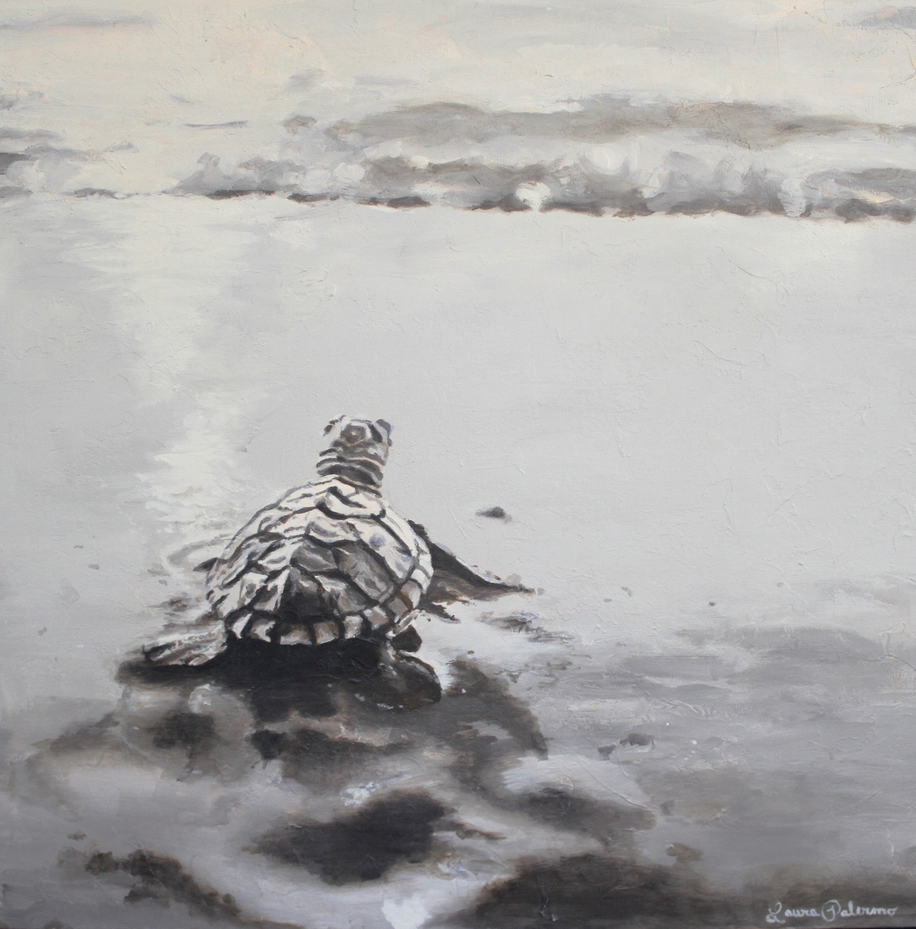 3096x3140 Laura Palermo - Baby Sea Turtle Painting