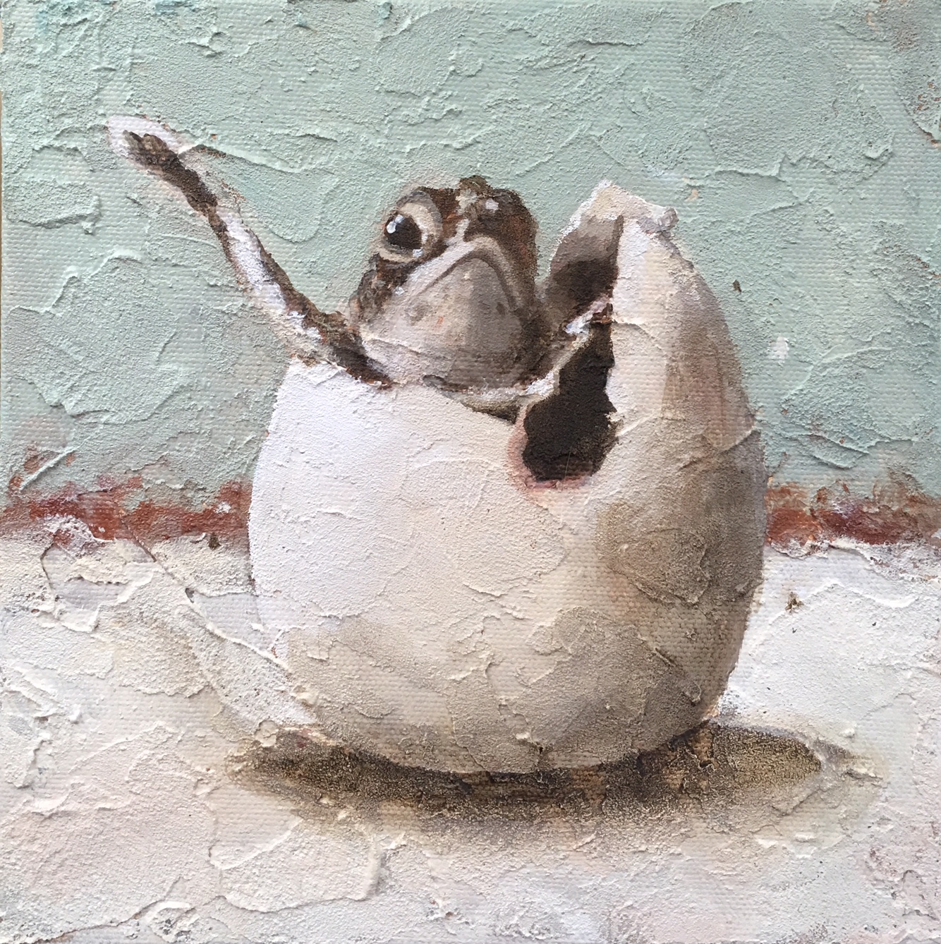 1334x1338 Sea Turtles - Baby Sea Turtle Painting