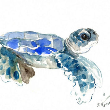 Baby Sea Turtle Painting at PaintingValley.com | Explore collection of ...