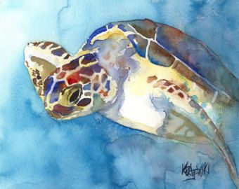 Baby Sea Turtle Painting at PaintingValley.com | Explore collection of ...