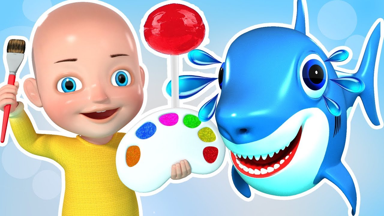 1280x720 Bad Baby Shark With Tantrum Face Painting Crying - Baby Shark Painting