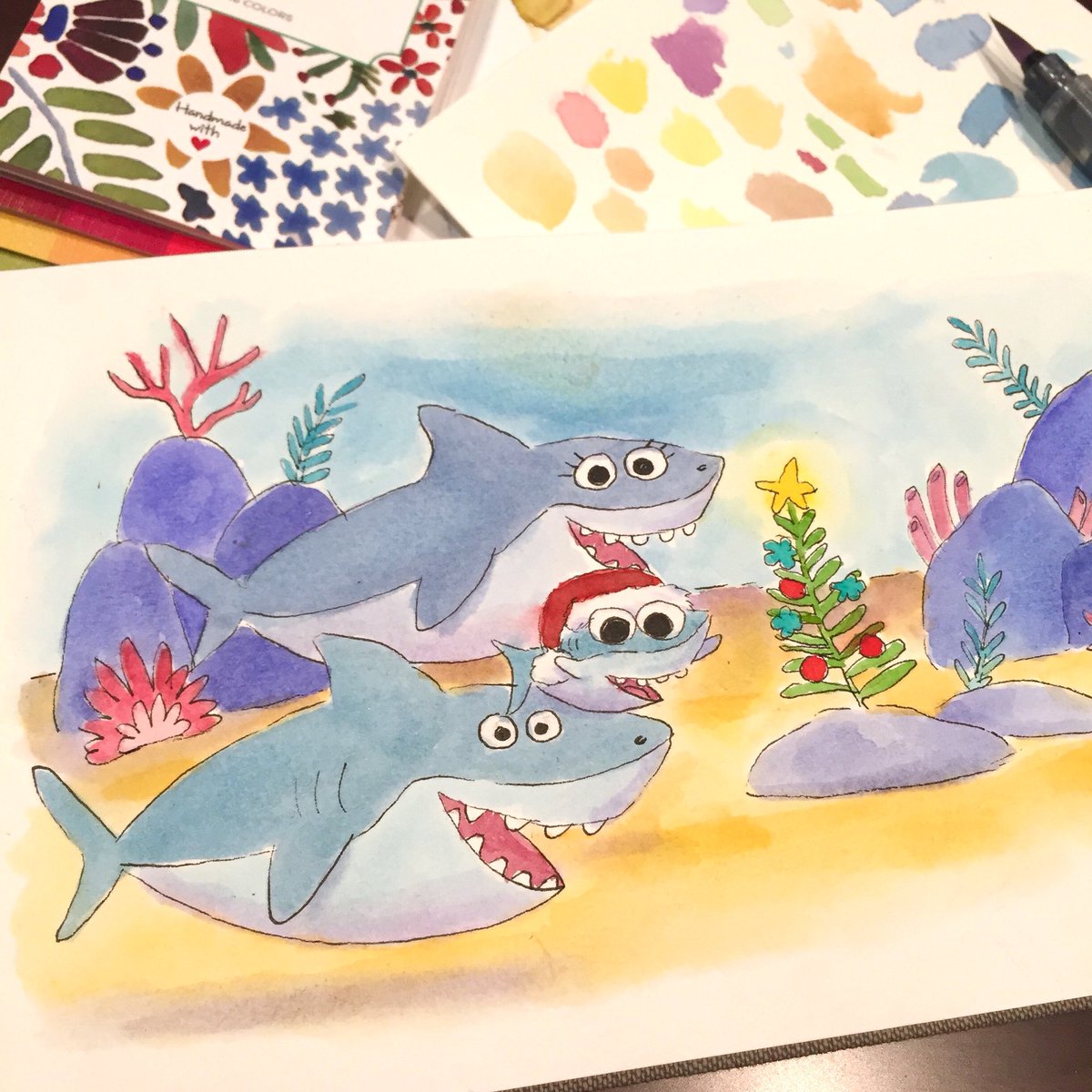 1200x1200 Fletcher On Twitter Today's Painting Is Inspired By My - Baby Shark Painting