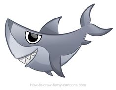 236x185 Shark Cartoon - Baby Shark Painting