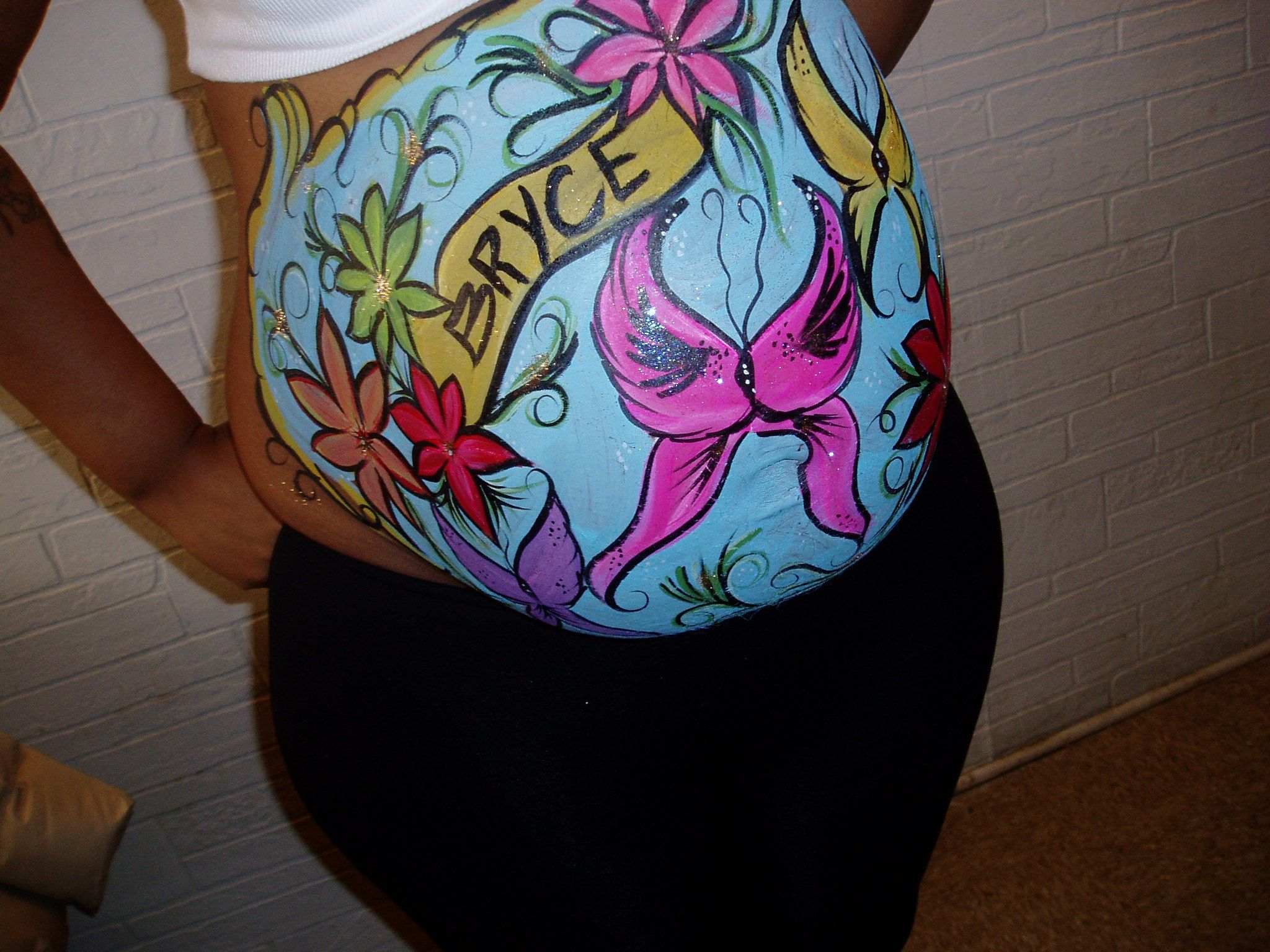 2048x1536 I'M Also Going To Make Eric Paint My Belly Baby A. - Baby Shower Painting