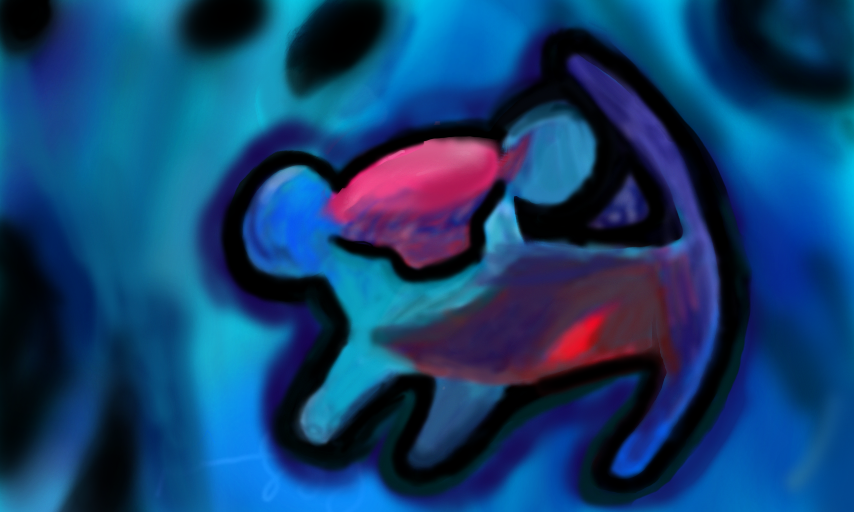 854x512 Cave Painting Young Simba - Baby Simba Painting