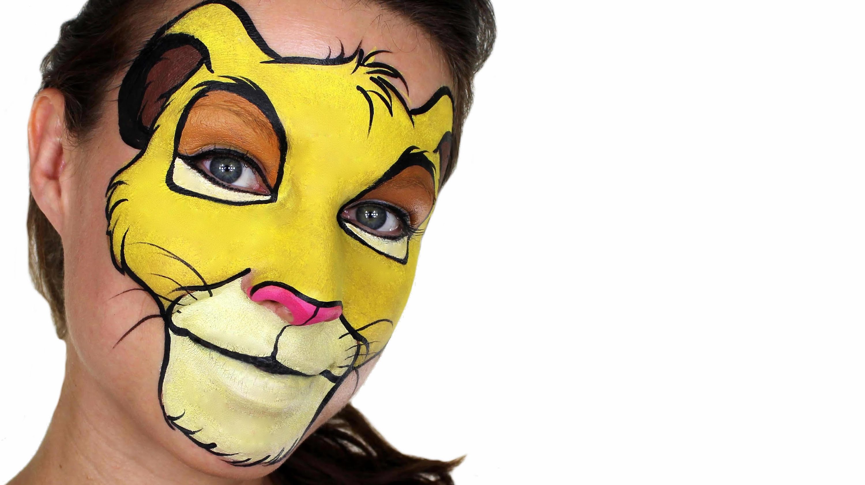 3000x1683 Simba The Lion King Face Painting - Baby Simba Painting