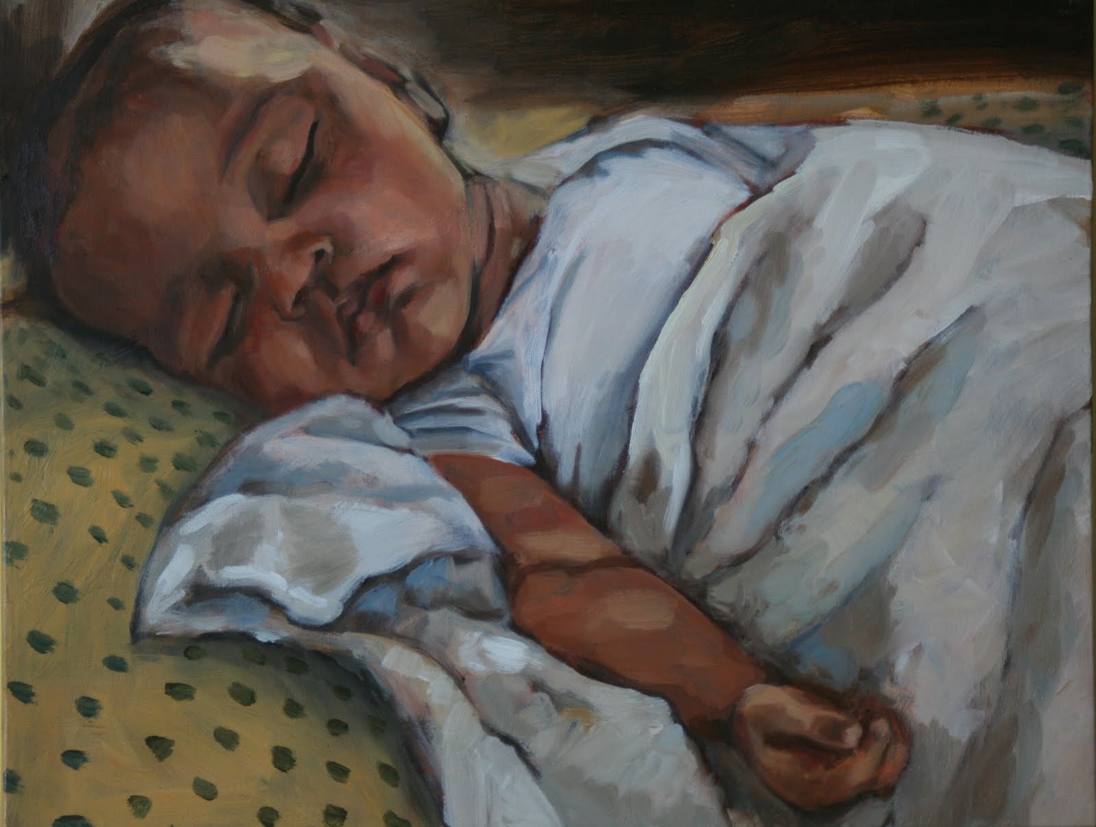 1600x1208 Blog Amanda Greavette Page 4 - Baby Sleeping Painting
