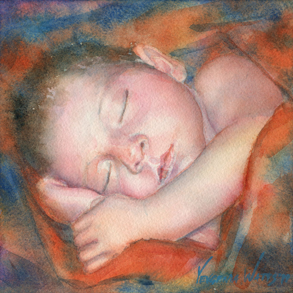1000x1000 Camilito - Baby Sleeping Painting