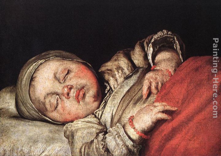 720x508 Bernardo Strozzi Sleeping Child Painting Anysize 50% Off - Baby Sleeping Painting