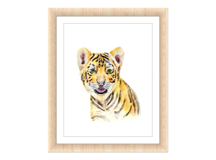 690x514 Woody The Tiger Print, Baby Tiger Breezy Bird Goodies - Baby Tiger Painting