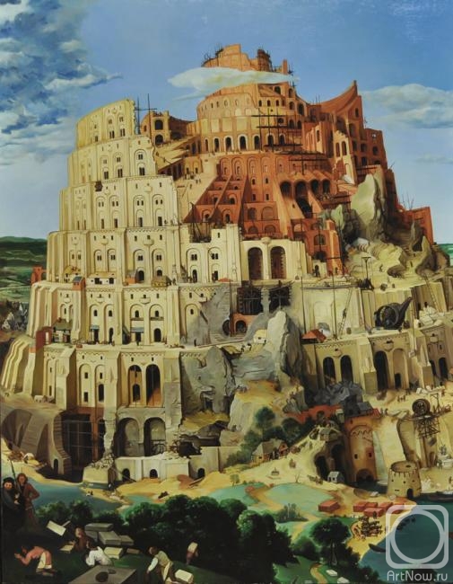 505x650 Painting Tower Of Babel. Babylon Buy On Artnow.ru - Babylon Painting