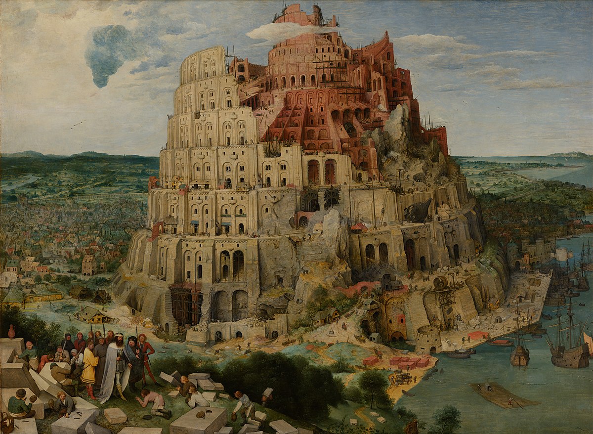 1200x878 The Tower Of Babel (Bruegel) - Babylon Painting
