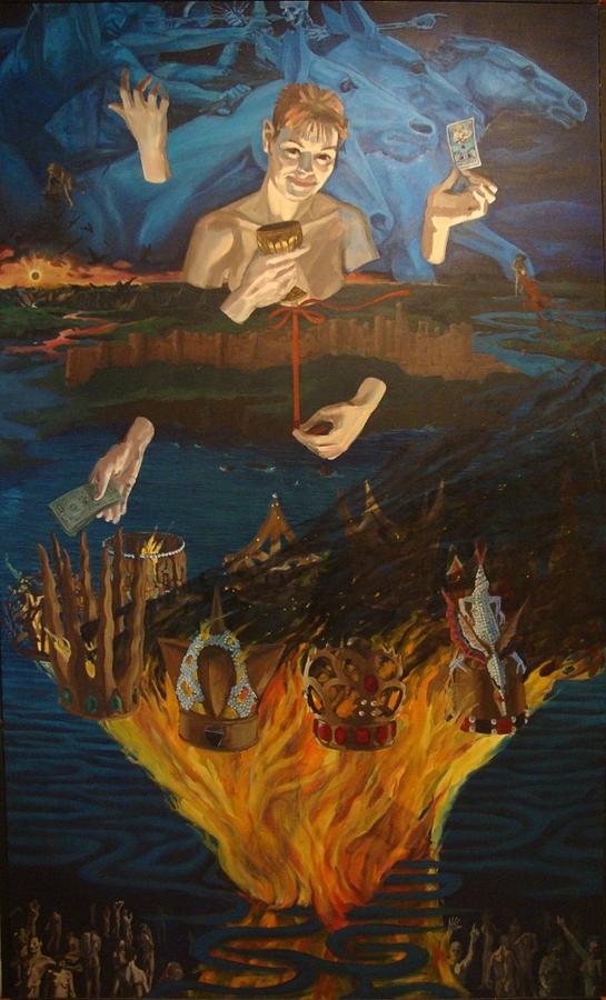 545x900 The Whore Of Babylon Painting By Fremont Thompson - Babylon Painting