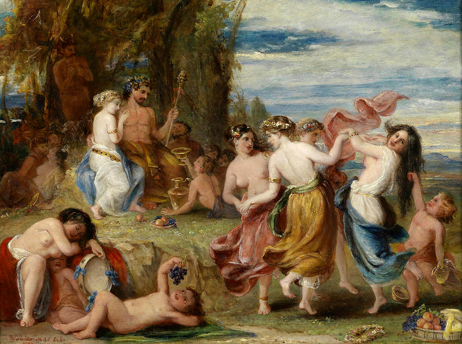 900x669 Bacchanal Painting By William Salter - Bacchanal Painting