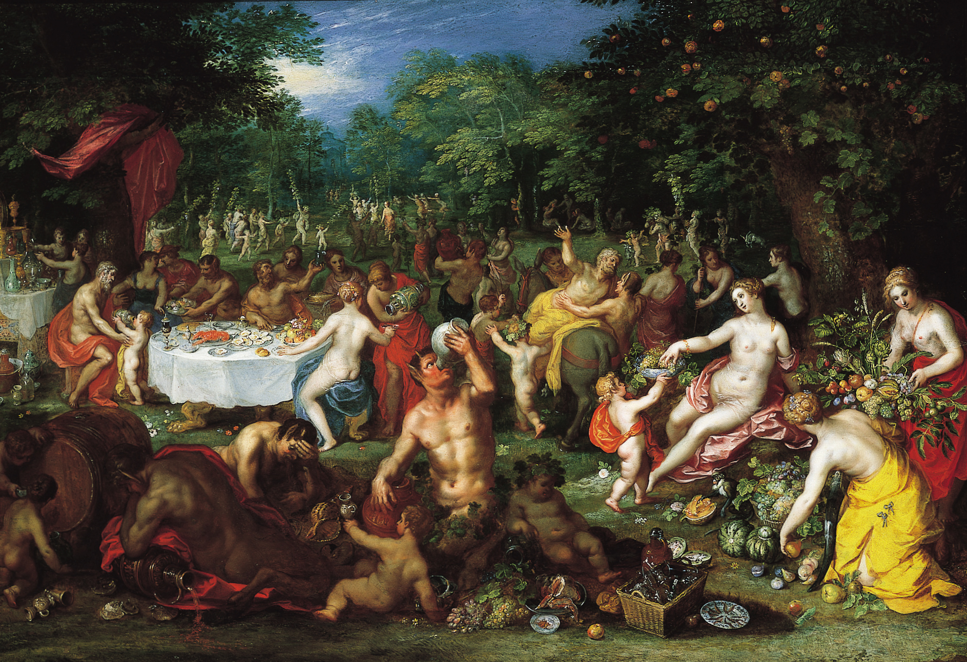 1887x1293 Filea Bacchanal By Jan Brueghel The Elder And Hendrik Van Balen I - Bacchanal Painting