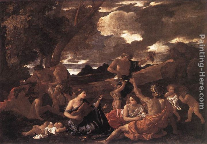 720x501 Nicolas Poussin Bacchanal The Andrians Painting Anysize 50% Off - Bacchanal Painting