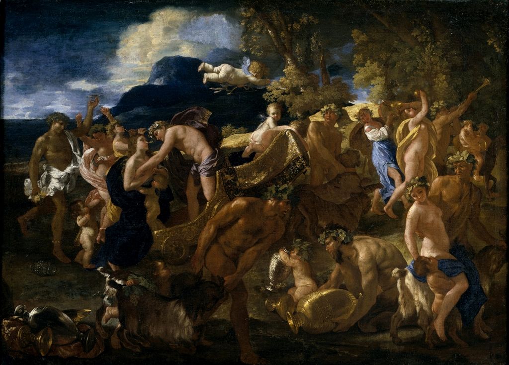 1024x734 Nicolas Poussin, Bacchanalia, 1625 26, Prado Museum, Madrid - Bacchanalia Painting