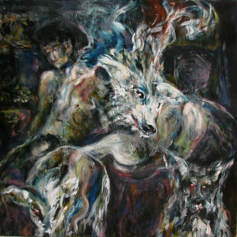 770x770 Saatchi Art Bacchanalia Painting By Yossi Waxman - Bacchanalia Painting