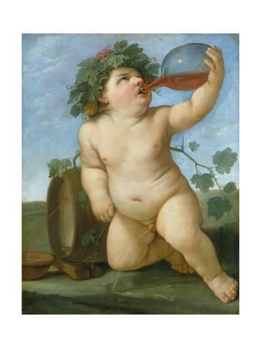 366x488 Drinking Bacchus Portrayed As A Boy, C. 1623 Giclee Print By Guido - Bacchus Painting