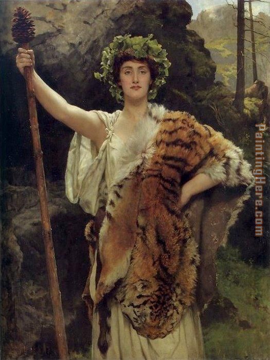 525x700 John Collier The Priestess Of Bacchus Painting Anysize 50% Off - Bacchus Painting